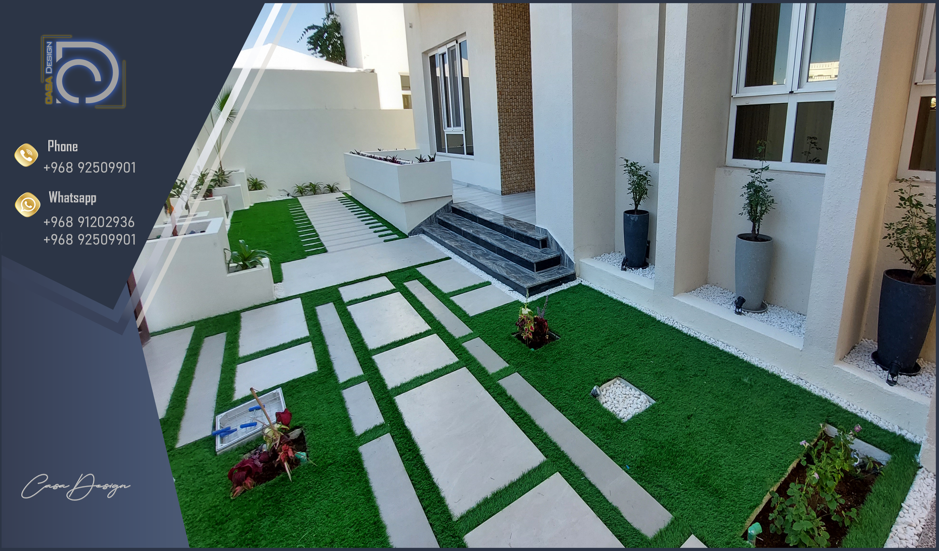 Landscape Execution for private Villa in Al Khoudh,Muscat